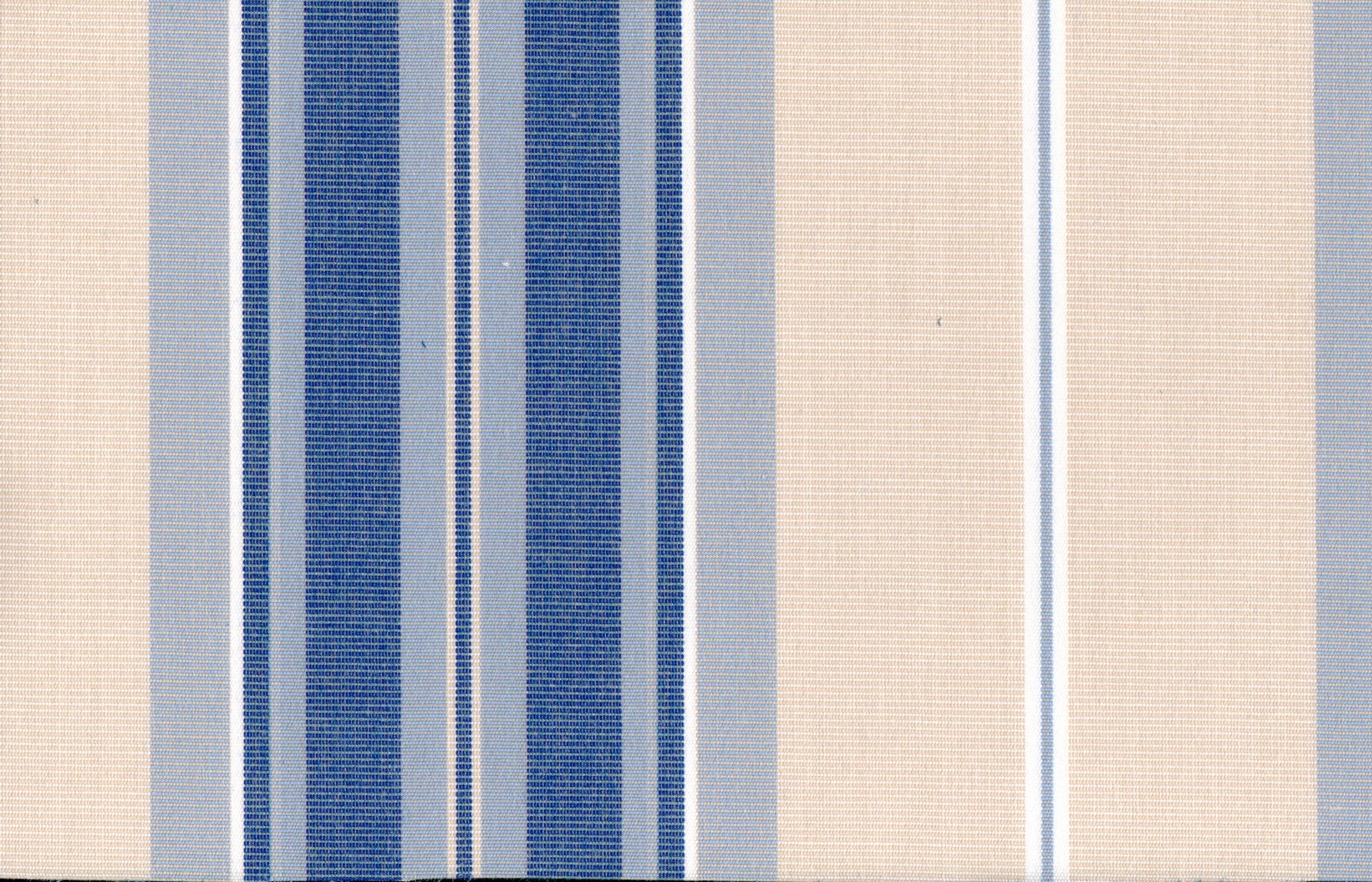 Muster Stoff creme-blau gestreift