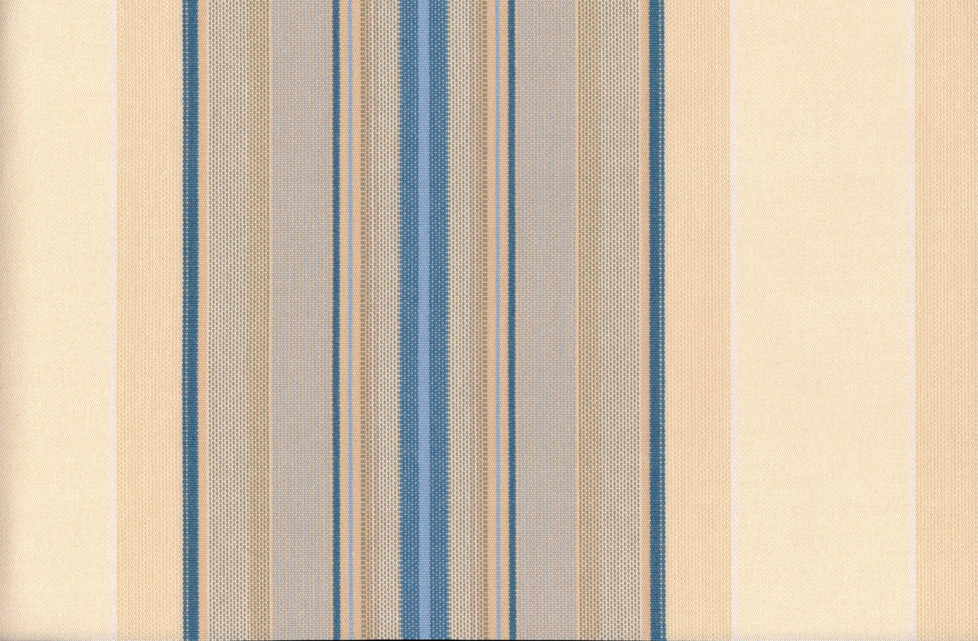 Muster Stoff beige-blau gestreift