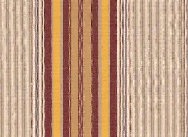 Muster Stoff beige-bordeaux-gelb gestreift