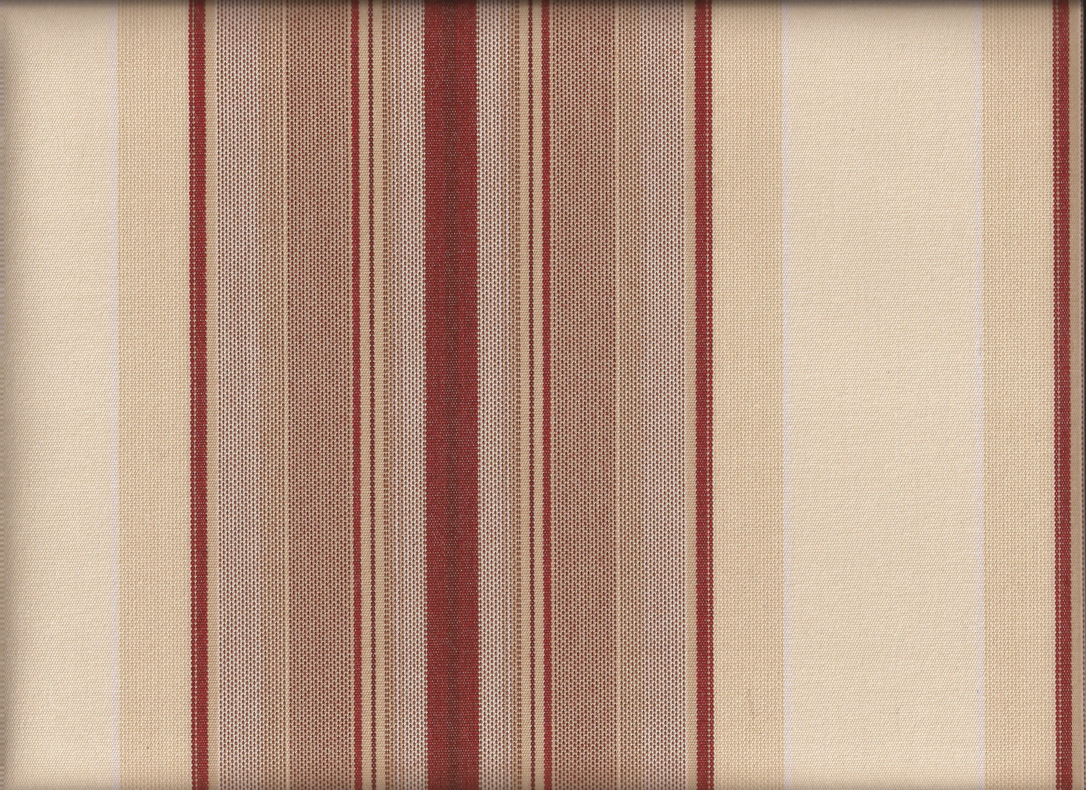 Muster Stoff beige-rot gestreift